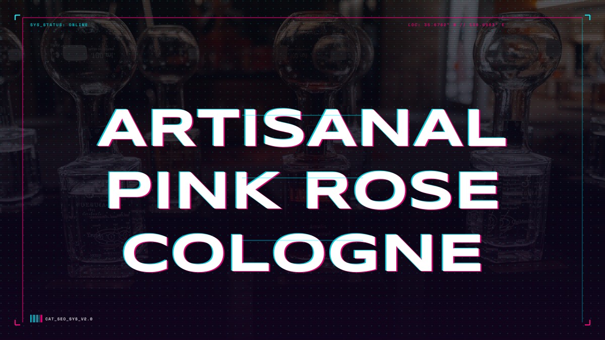 artisanal pink rose cologne