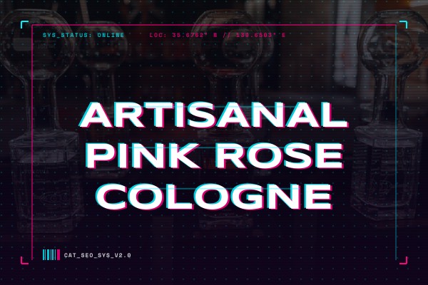 artisanal pink rose cologne