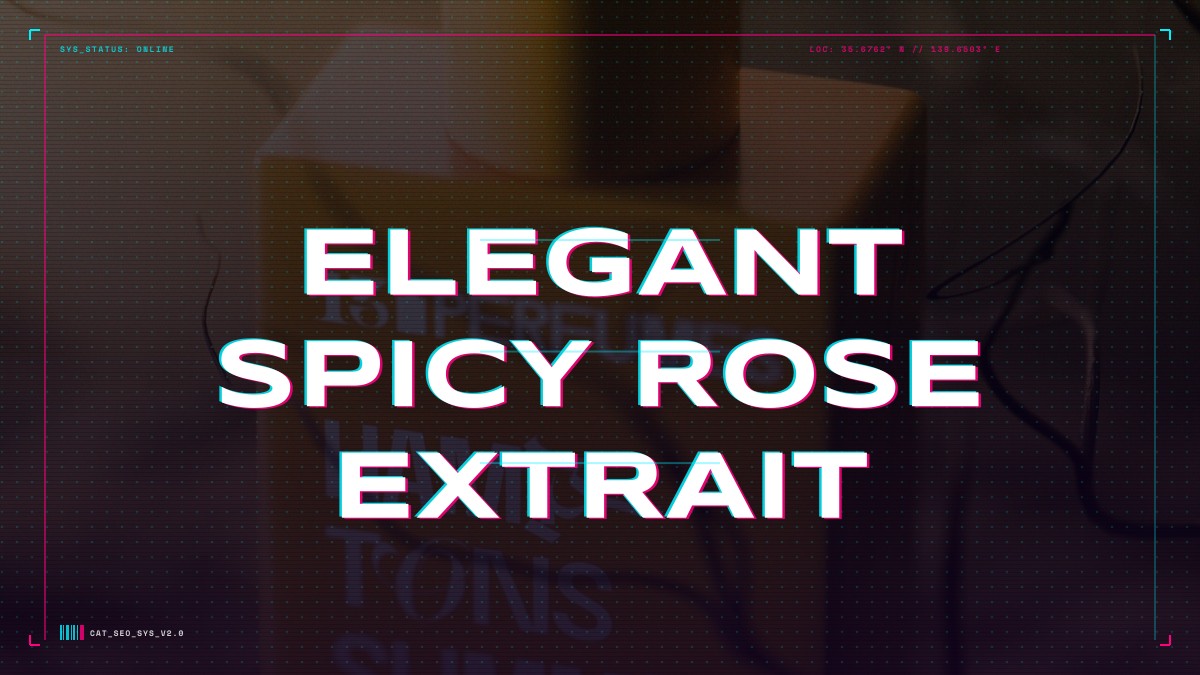 elegant spicy rose Extrait