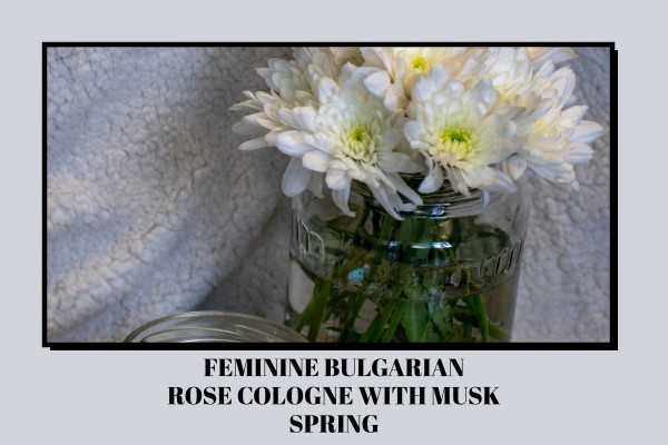 feminine bulgarian rose cologne with musk spring