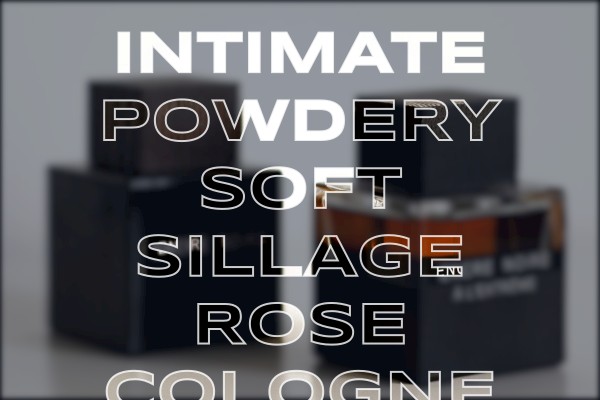 intimate powdery soft sillage rose cologne