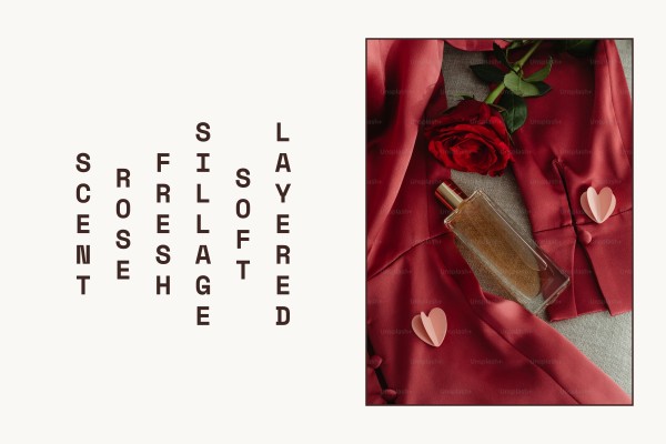layered soft sillage fresh rose scent