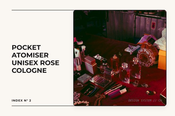 pocket atomiser unisex rose cologne